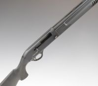 Hatsan Escort 20 bore 3-shot semi-automatic shotgun with chequered semi-pistol grip and forend,