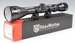 Nikko Stirling Mount Master 4-12x50 half mil dot air rifle or similar scope, in original box