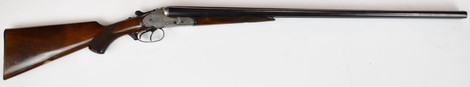 Thieme & Schlegelmilch 16 bore side by side shotgun with named and engraved sidelock plates,