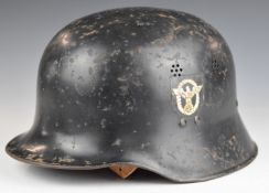 Replica German WW2 steel police helmet