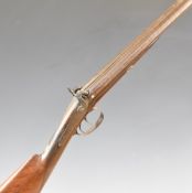 Holland & Burford muzzle loading double barrelled side by side percussion hammer action sporting gun