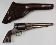 Remington 1861 Army Model .44 single action six-shot American Civil War revolver with brass