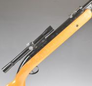 BSA Mercury Mk II .22 air rifle with semi-pistol grip, raised cheek piece, adjustable trigger and