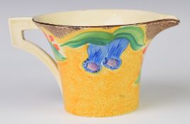 Clarice Cliff for Wilkinson Pottery Bizarre Art Deco jug, height 7.5cm