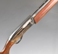 Remington Model 1100 Sporter 12 bore 3-shot semi-automatic shotgun with ornately carved and