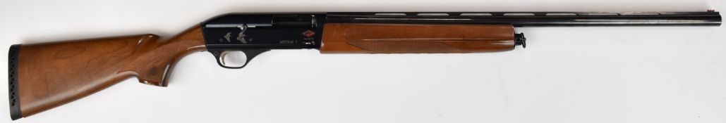 Pietta Mistral 3 12 bore 3-shot semi-automatic shotgun with chequered semi-pistol grip and forend,