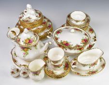 Royal Albert dinner and tea ware decorated in the Old Country Roses pattern with Royal Doulton