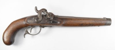 Prussian Model 1851 percussion hammer action 24 bore Cavalry pistol carbine with lock plate