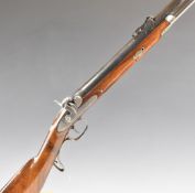 Benjamin Cogswell of London .577 muzzle loading percussion hammer action rifle with named and line