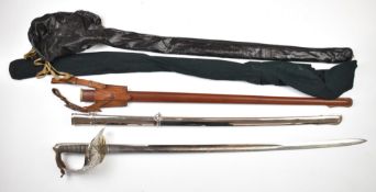 British 1897 pattern officer's sword retailed by Wilkinson, with Prince of Wales cypher above