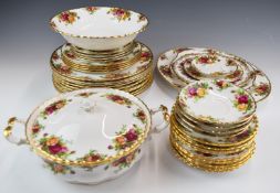 Royal Albert dinner and tea ware decorated in the Old Country Roses pattern including coffee and tea