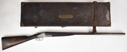George Gibbs of Bristol 12 bore side by side ejector shotgun with named and engraved sidelock