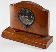 German WW2 Luftwaffe Borduhr clock, serial number 655223, in wooden mount