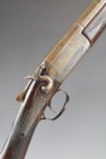 Johnson & Wright of Northampton 16 bore single barrelled hammer action shotgun with named and