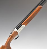 Kofs Sceptre SxE 20 bore over and under ejector shotgun with engraved locks and underside, chequered