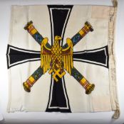 WW2 German Third Reich Nazi Admiral's flag, ink stamped GR Adm F1 GR 1 50/50, with Nazi eagle over M