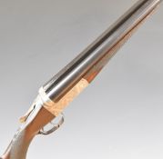 WW Greener Blue Rock 12 bore side by side live pigeon shotgun with named and engraved locks,