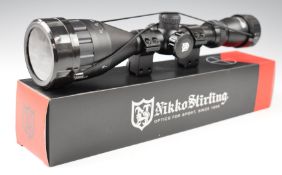 Nikko Stirling Mount Master AO 3-9x50 half mil dot air rifle or similar scope, in original box