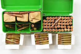 One-hundred-and-eighty 7.62 rifle cartridges including Nato Ball, some in original boxes or
