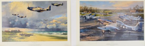 Two unframed limited edition prints by Anthony Saunders comprising 'Checking Out' 17/225 and 'Beyond