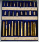 Kynoch Limited rifle cartridge salesman's or dealer's advertising display case with fitted