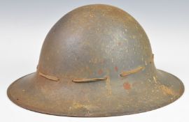 WW2 Civil Defence helmet stamped J-SS 1941 and M to inner rim