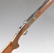 Khan Arms Revo K226 .410 over and under shotgun with named and engraved lock, chequered semi-