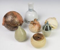 Collection of Ann James (Gloucestershire Guild of Craftsmen) studio pottery vases and bowls etc,