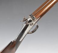 Alden & Smith muzzle loading double barrelled side by side percussion hammer action sporting gun