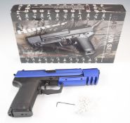 Gas Gun Series 6mm blowback airsoft pistol with 26 shot magazine and textured grips, NVSN, in