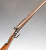 Unnamed 20 bore side by side double barrelled muzzle loading percussion hammer action sporting gun