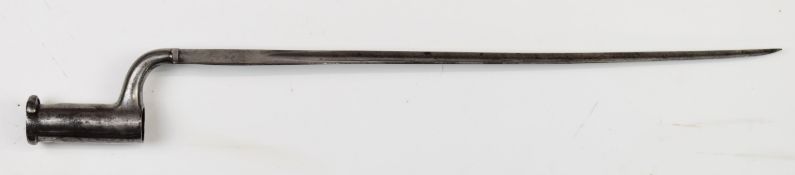 British socket bayonet for Brown Bess with good stamps to ricasso including Osborn makers and