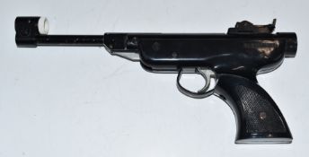 Panther De Luxe Bullseye RO 72 target air pistol with shaped and chequered grip and adjustable