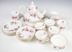 Royal Albert tea ware decorated in the Lavender Rose pattern, tallest 21cm, twenty two pieces