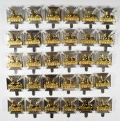 Thirty Royal Gloucestershire, Berkshire & Wiltshire Regiment forage cap badges by London Badge &