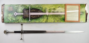 Lord of the Rings sword 'Narsil' The Sword of Elendil by United Cutlery, with tempered 103.5cm