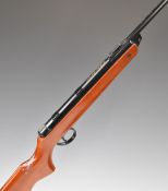 BSA Meteor .22 air rifle with adjustable sights and semi-pistol grip, serial number TA28435