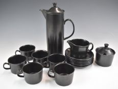 Wedgwood retro / mid century modern coffee set, possibly Keith Murray, tallest 29cm