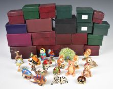 Eighteen boxed Hidden Treasures figures / trinket boxes