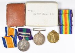 Norris family medals comprising WW1 War Medal and Victory Medal named to 209047 Cpl C H S Norris,