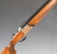 Winchester Model 91 12 bore over and under ejector shotgun with engraved lock, trigger guard,