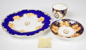 Three pieces of Indian Army officer's mess dinner service for the 9th Bombay Infantry comprising