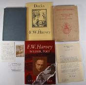 F W Harvey interest books including Gloucestershire Friends : Poems from a German prison Camp