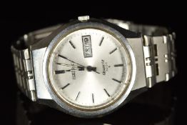 Seiko gentleman's wristwatch ref.3863-7039 with day and date aperture, luminous hands, two-tone