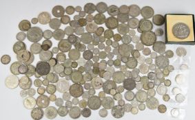 Approximately 1130g of pre-1947 UK and Commonwealth silver coinage
