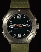 Momentum Format 4 gentleman's wristwatch with world time, five alarms, countdown timer, stopwatch,