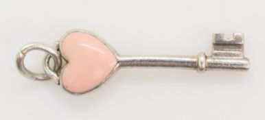 Tiffany & Co silver key charm