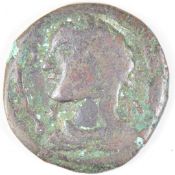 Roman Empire or Byzantine unresearched bronze / copper coin, 27mm diameter