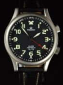 Poljot Amphibian gentleman's diver's style wristwatch with alarm, luminous hands and Arabic