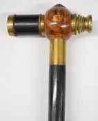Novelty walking stick with telescope to top